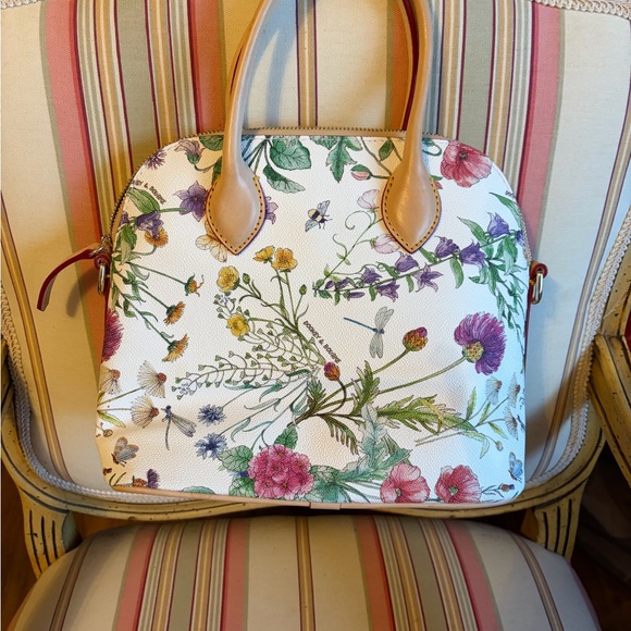Dooney & Bourke Botanical Series Floral Domed Satchel NWOT - Picture 2 of 6